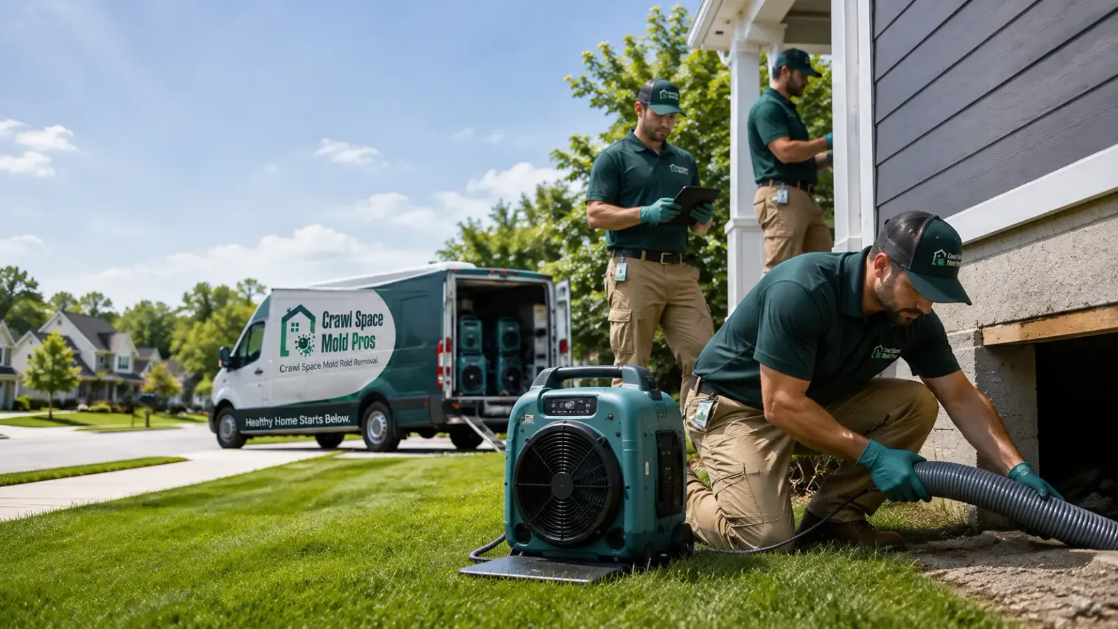Crawl Space Mold Removal in Lake Bluff, IL